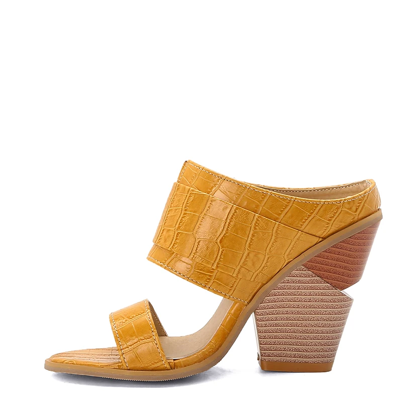 WETKISS/оптовая продажа; Сезон весна-осень; Большие размеры женские босоножки на высоких каблуках; Босоножки; Летние босоножки в западном стиле; Женские шлепанцы без задника с открытыми пальцами дешево