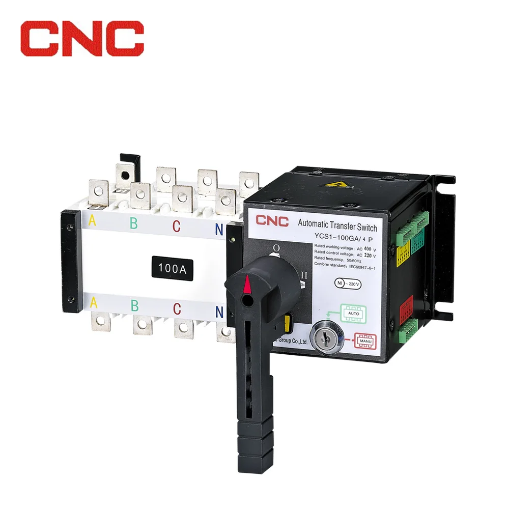 YCS13P 4P LCD Controller ATS 250A 630A 1600A  PC Class Automatic Transfer Switch