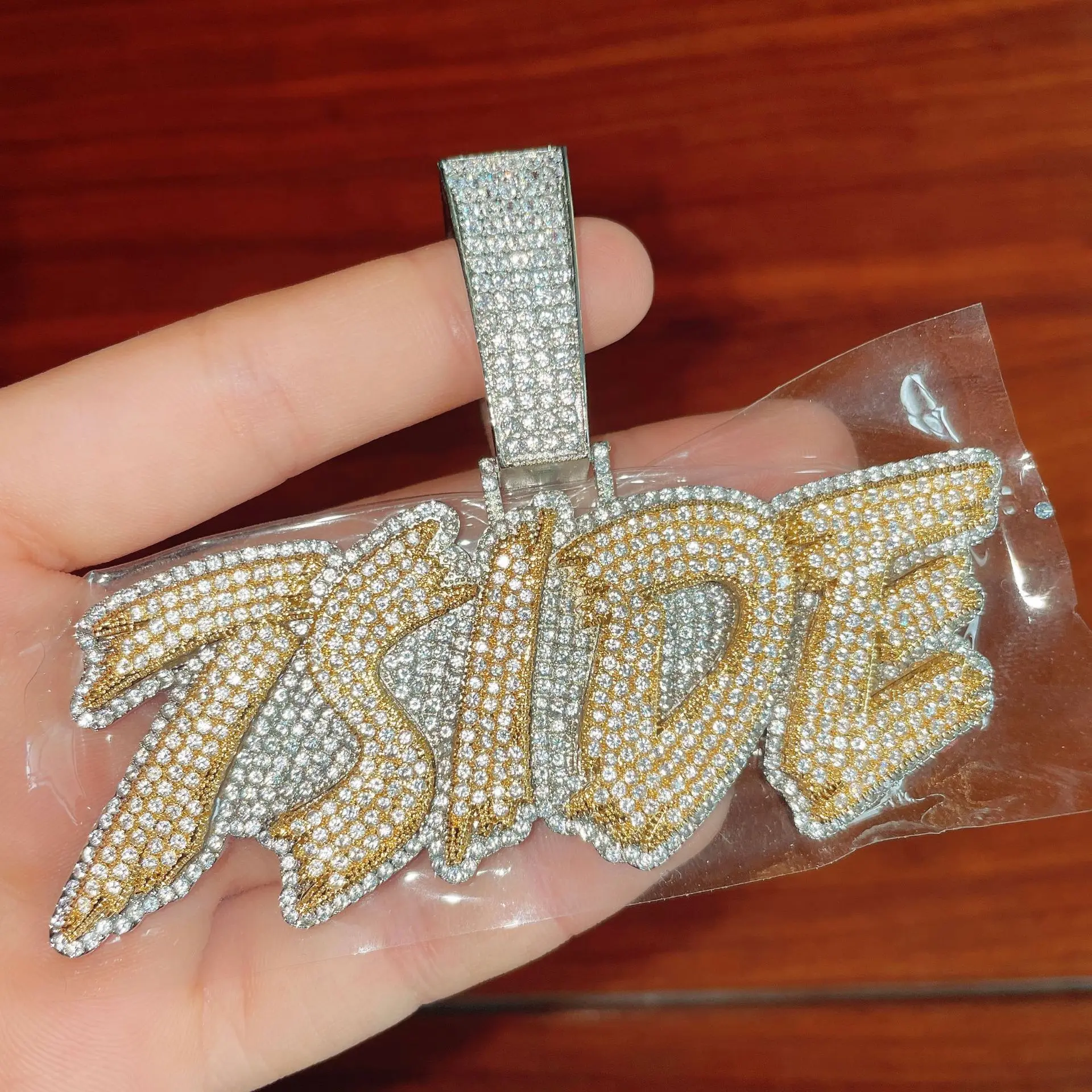 Iced Out Custom Name Necklace Personalized Bling Gift