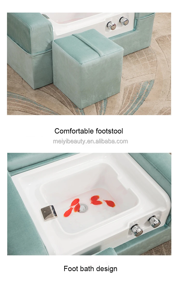 Modern Foot Spa Chair Pedicure Manicure Chair Nail Furniture Set