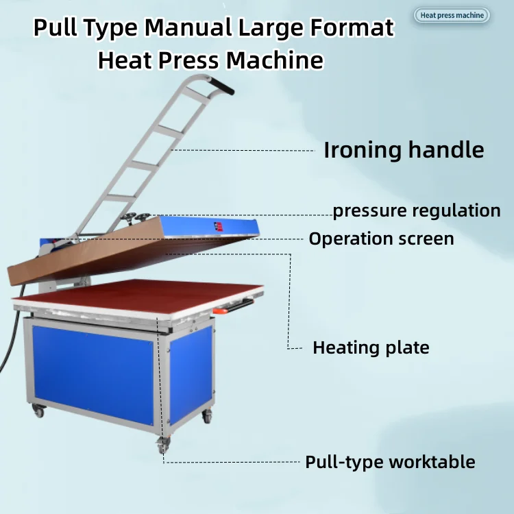 Garment Manual Large Format Printer Sublimation Transfer Machine Heat ...
