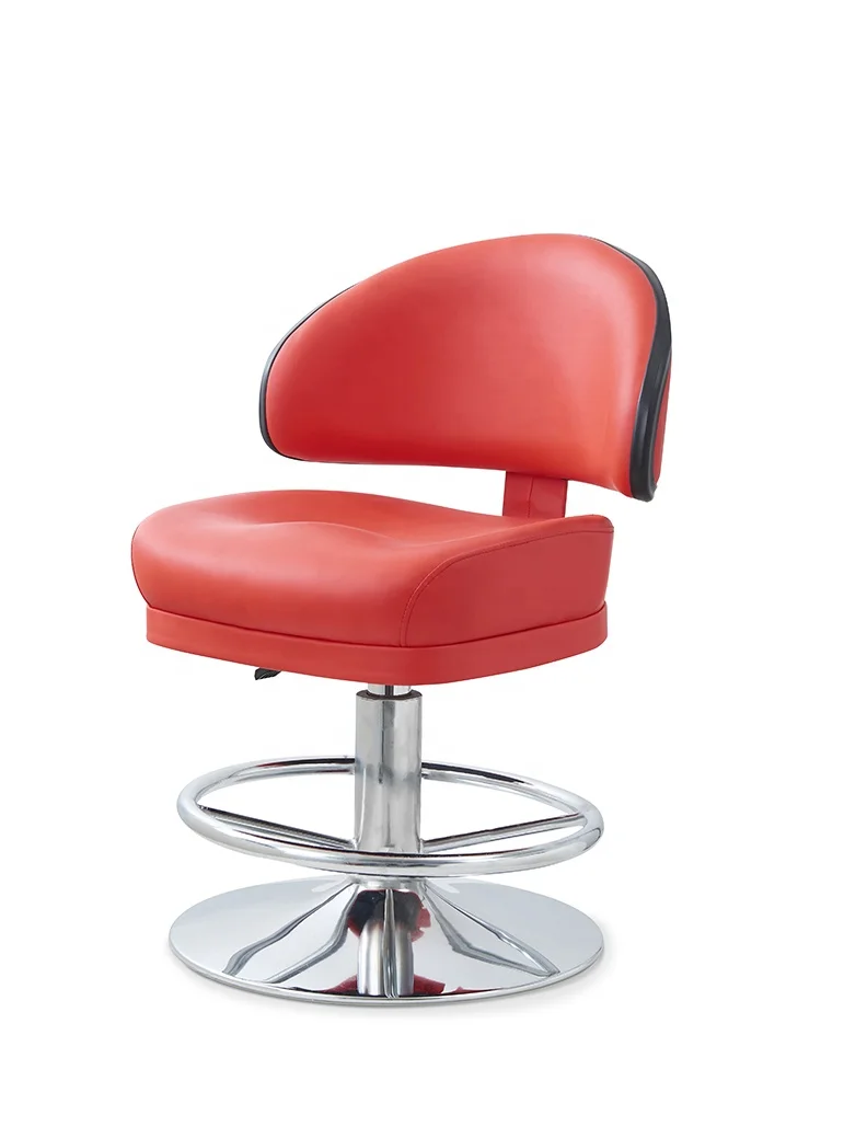Modern Design Adjustable Height Swivel Slot Machine Chair Red