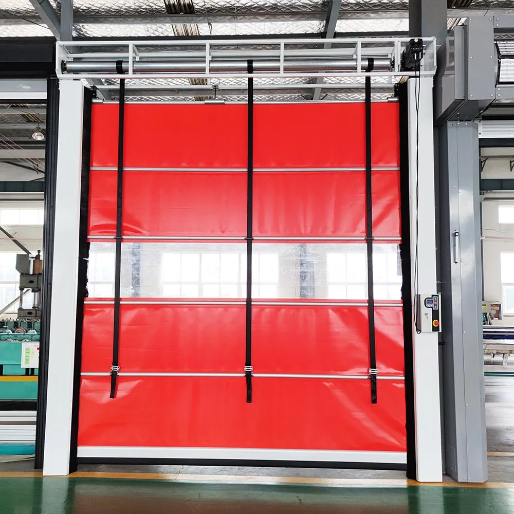 Automatic Industrial Fast High Speed PVC Stacking Door