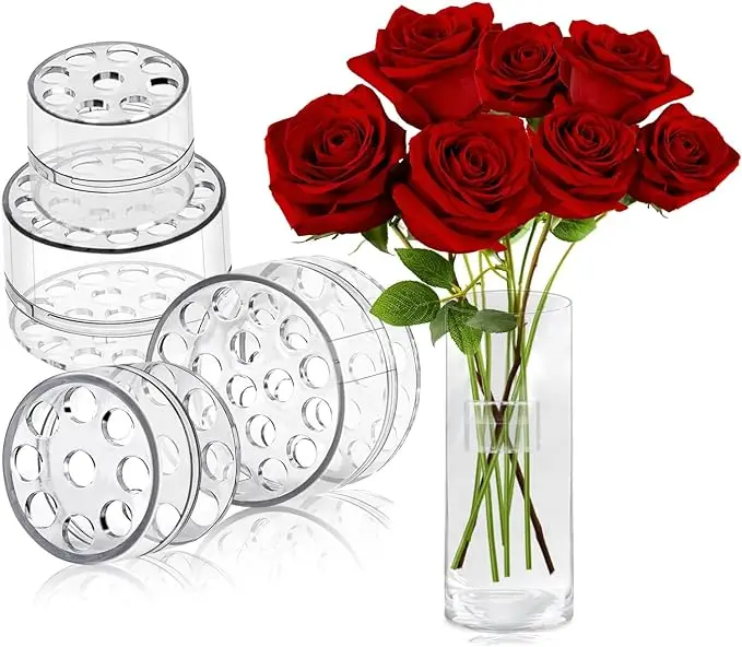 TREABEAR 4Pcs Twister De Bouquet For Arrangement Flora, Twister De Bouquet De Fleurs, Support De Tige En Spirale Transparent Pour Fleurs, Support D'Arrangement Floral De Fleurs DIY, Bouquet Twister