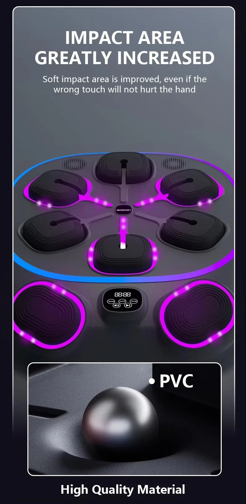 odm adult pu intelligent punching wall target durable dummy punching pad machine uppercut-3