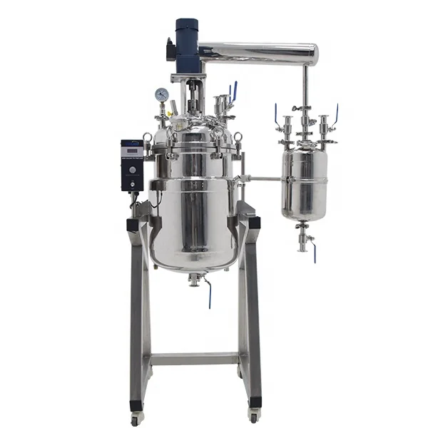 Valuen 10L Chemical Chiller Reactor 100l Electrical Reactor Stainless Steel Steam Heating Jacketed Reactor