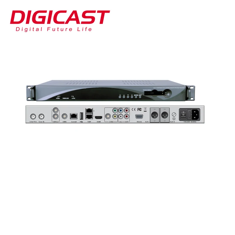 DIGICAST(DMB-9020C) Digital CATV TS IP Encrypted Channels Universal Decoder Cable TV Satellite Receiver Descrambler