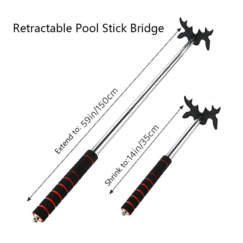 Retractable Billiard Pool Cue Stick Bridge Telescopic Bridge Accessories For Pool Table Competition I.408403369
