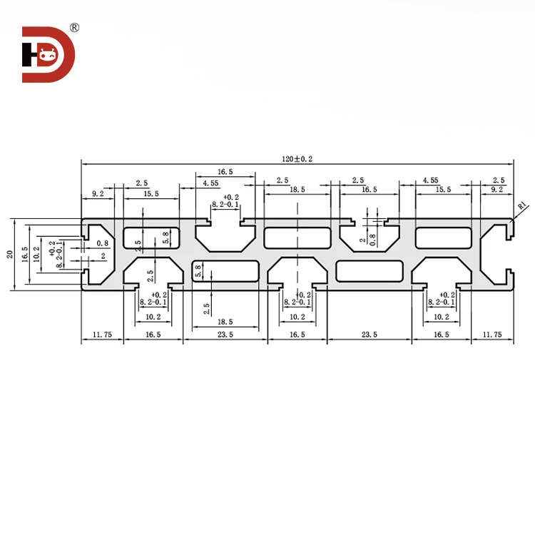 product 20120 industrial extrusion aluminum profile carving machine panel guide workbench 20120 aluminum alloy profile-3