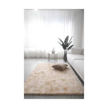High end living room soft elegant floor mat faux rabbit fur sheepskin rug and carpet