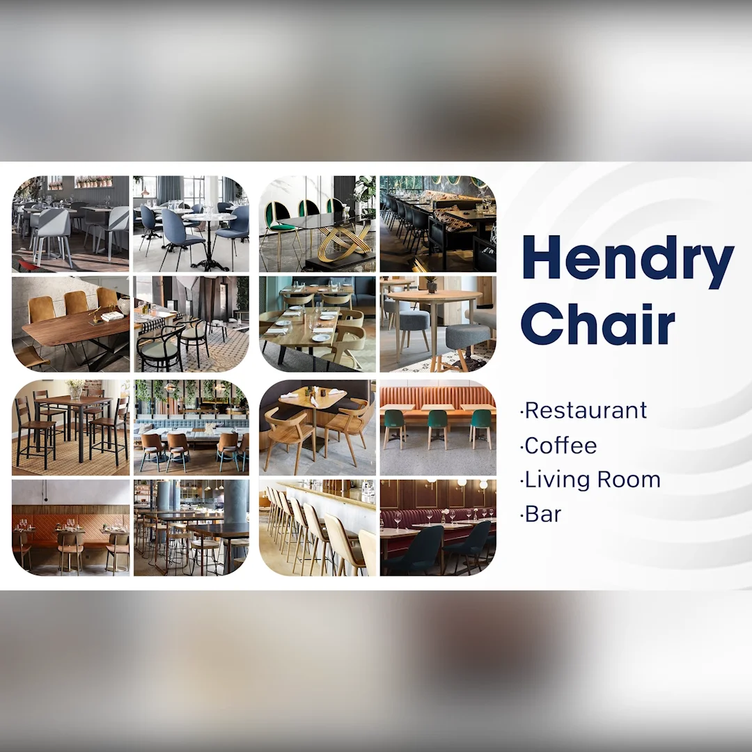 Fast Food Wood Cafeteria Dining Cafe Modern Hotel Stackable Restaurant