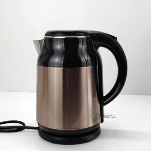 1500W Electric Water Kettle 1.8L Double Layer 304 Stainless Steel Housing New Design Cordless Kitchen Appliance for Household