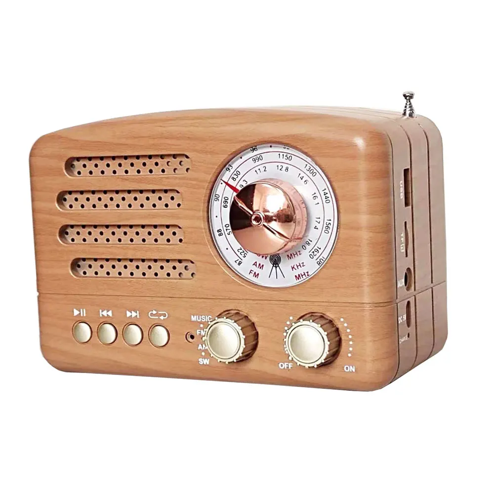 Parlante Portátil Radio Retro Vintage Bluetooth