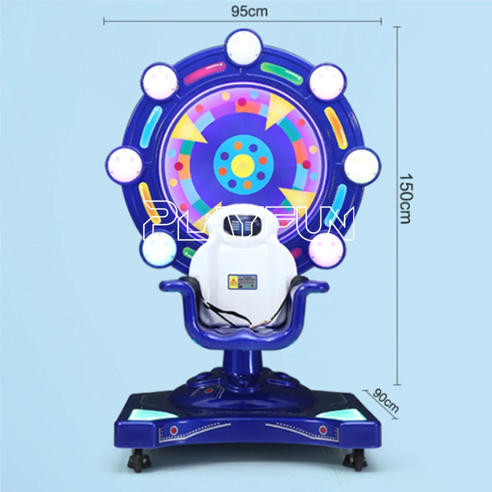 Kids Rotating Ride Playfun Indoor Coin-Operated Rotating Ferris Wheel Kiddie Ride Rocking ...