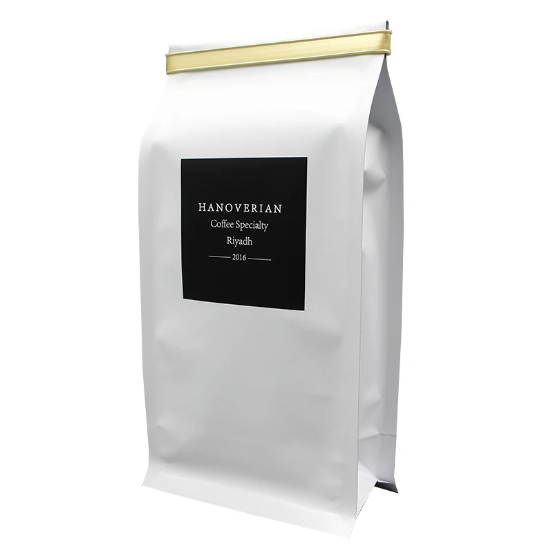 Reusable Kraft Paper Coffee Bags With Valve