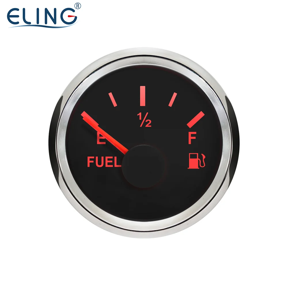 2" Universal Marine Auto Fuel Oil Tank Level Gauge Meter 0 190ohm Signal For Boat Tuck