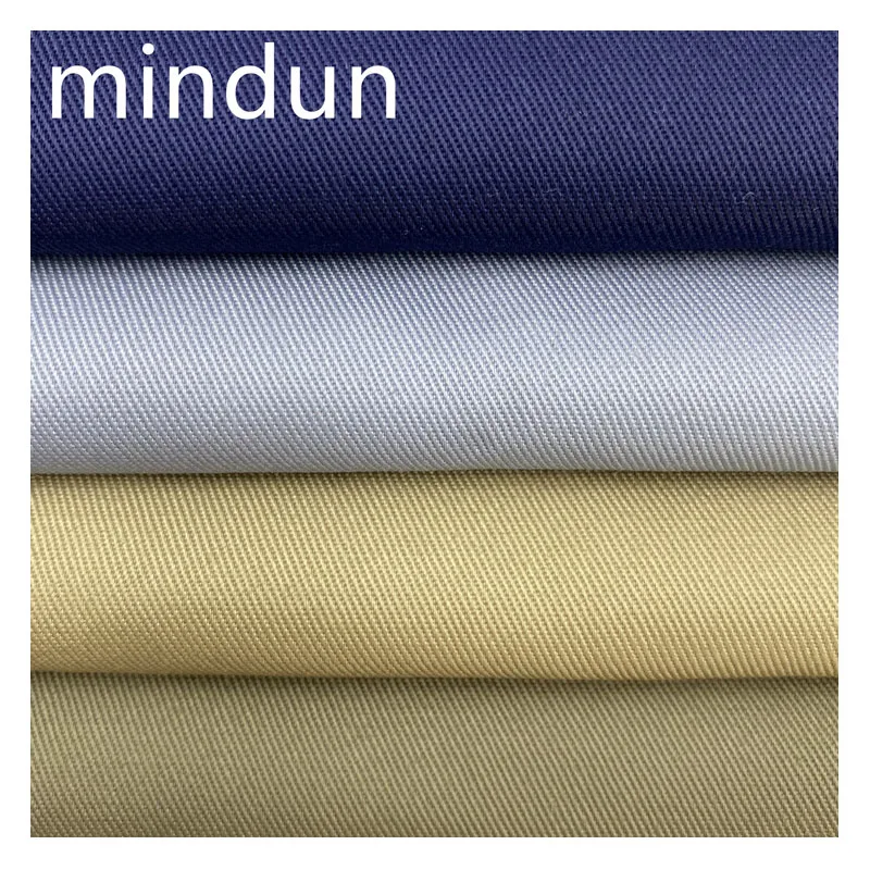 OEM ODM Mindun 65 Cotton 35 Polyester Fabric 230GSM Waterproof Twill Satin for Workwear