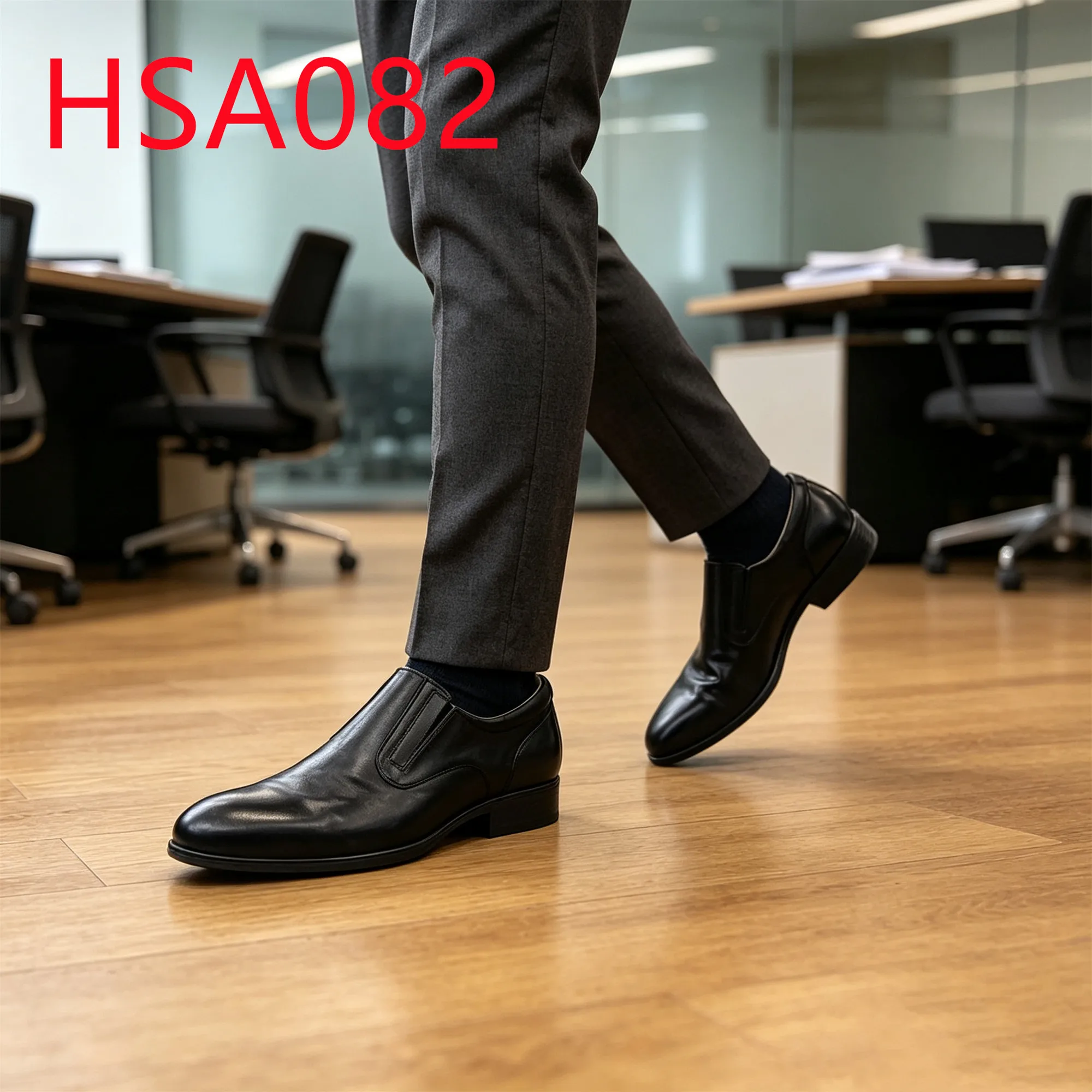 HY,Russia Popular sharp Toe Design Hua Singh Men Leather Shoes Formal Meeting White Natural Leather Lining Uniform Shoes HSA082