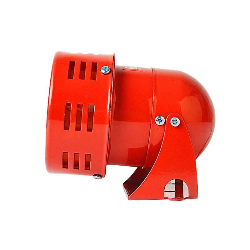 MS-190 Alarm Sirene 220V – 120dB Lauter Motorsummer Für Werkstatt, Lager & Baustelle (rot, 25W)