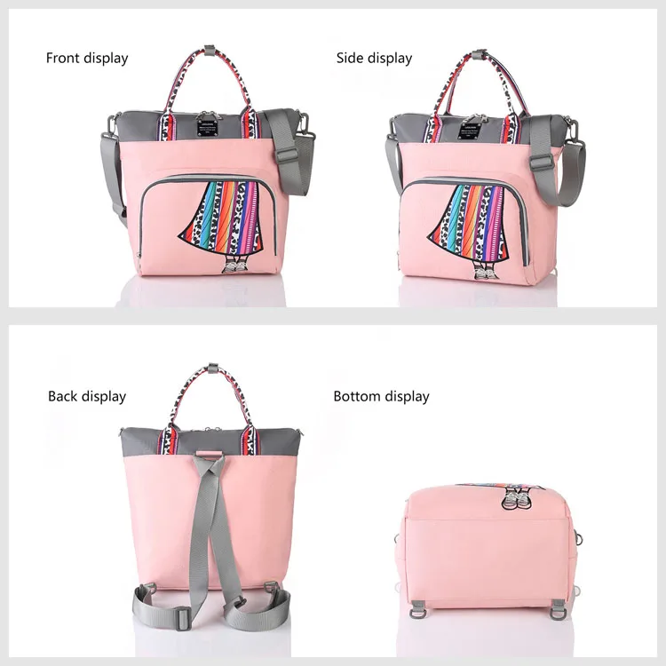 Hot Sale Outdoor Portable Baby Diaper Bags Large Capacity Mommy Backpack Bag