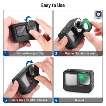 Best Selling   20% OFF Action Camera Lens Protective Lens Filter NEEWER 15X Macro Lens detail image