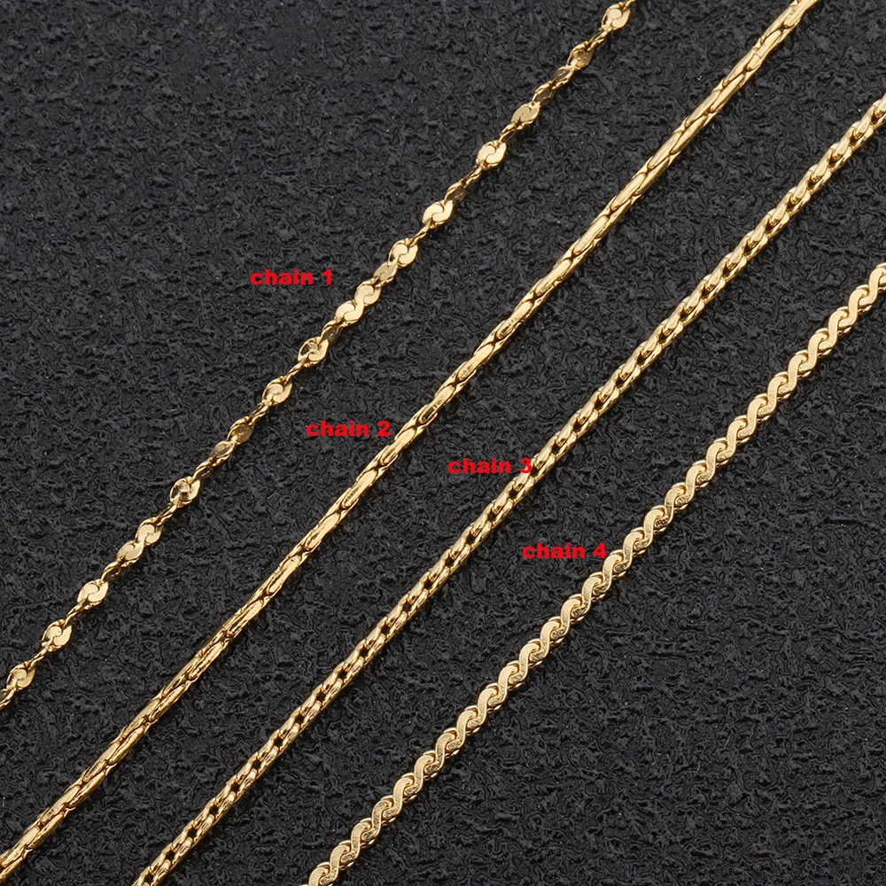 Wholesale Waterproof 18k Gold Stainless Steel Thin Twisted Chain Roll