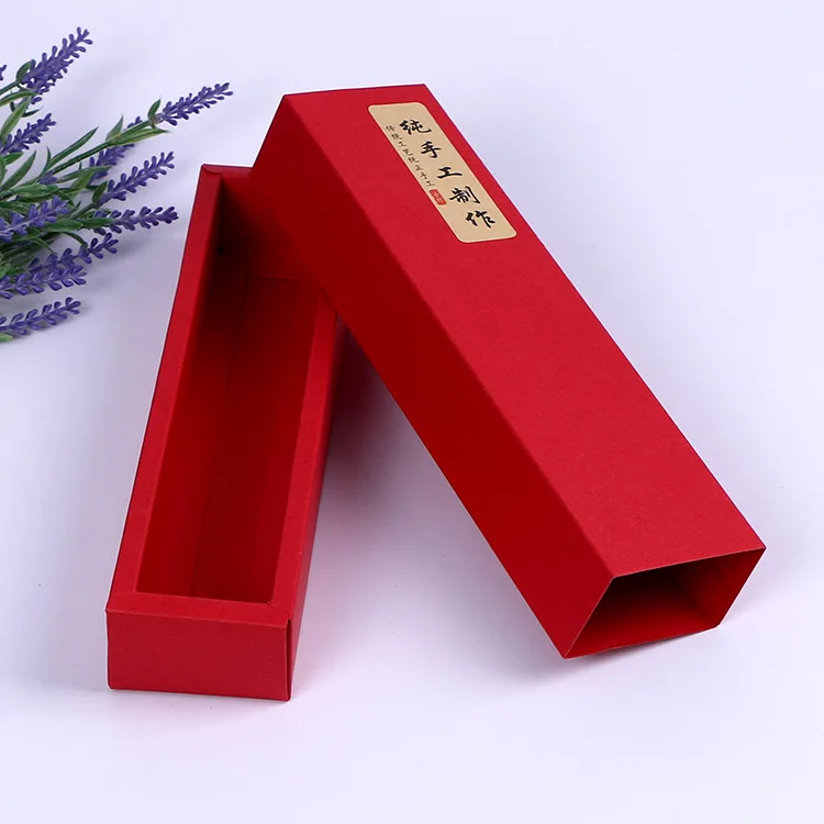 علبة درج مخصصة على شكل شريط لتغليف الوجبات الخفيفة، مع إمكانية تخصيص الشعار، صديقة للبيئة