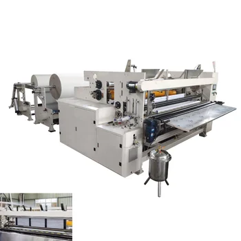 Fully automatic first class toilet bathroom garage paper manufacture processing making rewinding machine equipment