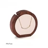 Cadre pendentif rond en noyer