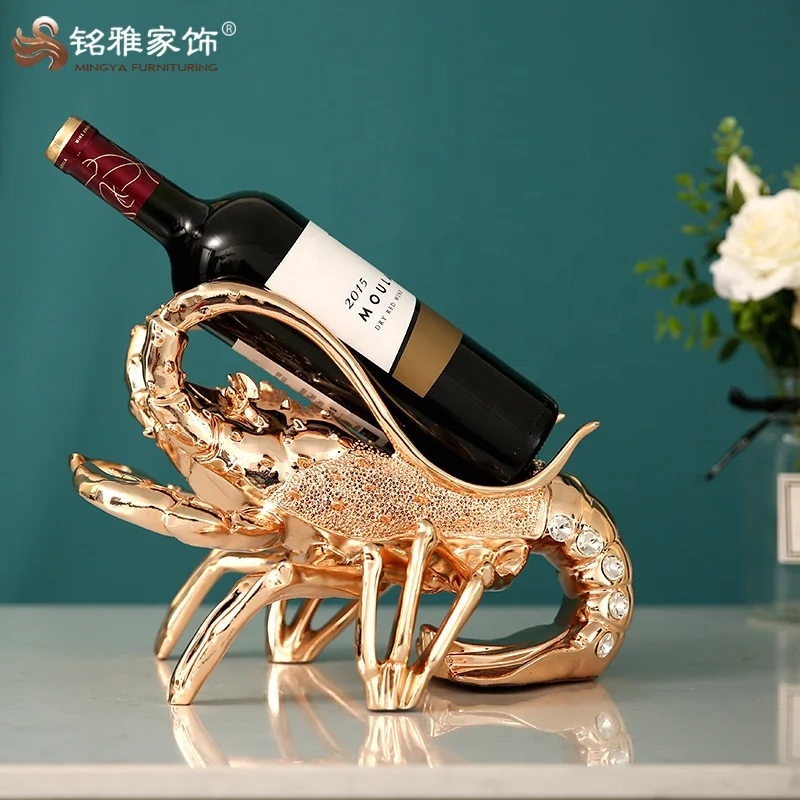 Ceramic Lobster Wine Bottle newest Holder