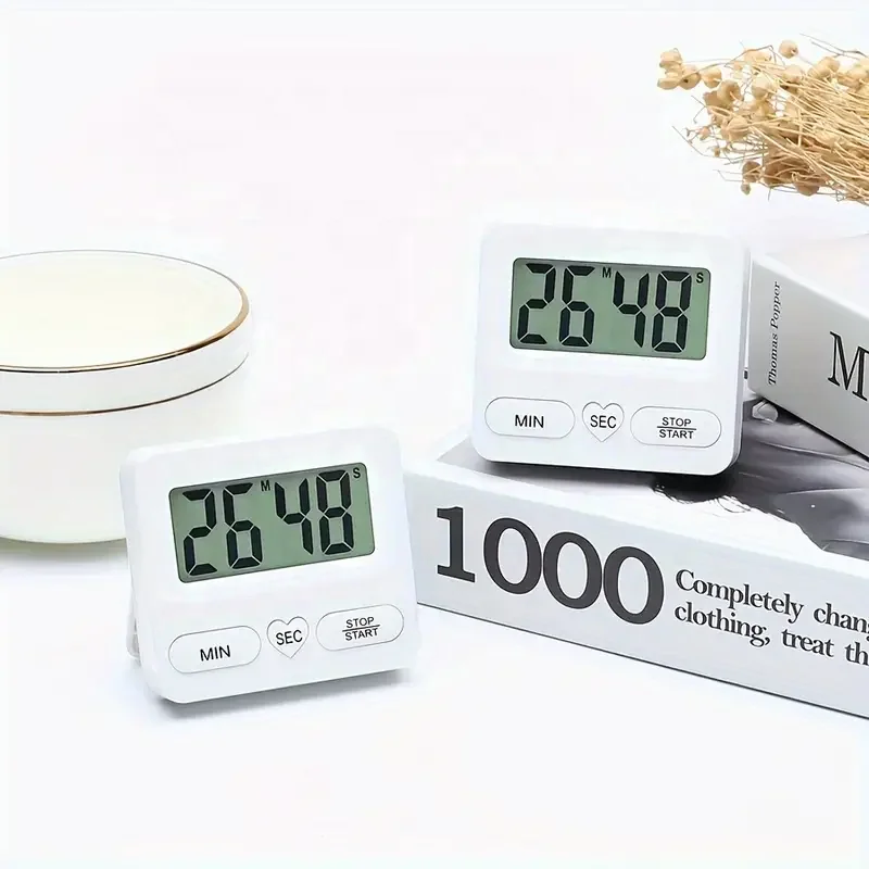 LCD Mini Kitchen Timer Cooking Alarm Clock Digital Timer Cooking Sleep Shower Study Stopwatch Count Kitchen Timer