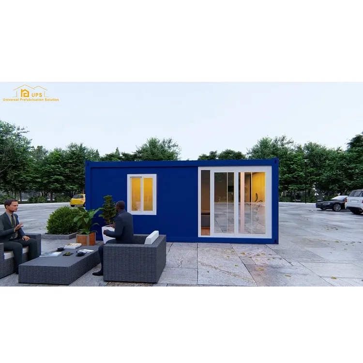 Light Weight 20ft Modular Container Home Studio Prefab Flat Pack Homes for Sale