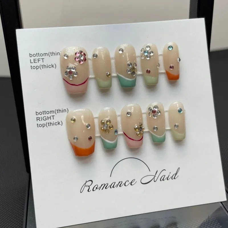 Поставщики искусственных ногтей однотонные дизайнерские мягкие Накладные ногти ручной