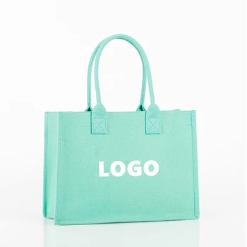 Unique design custom logo printed eco cotton shopping bag recycled cotton bag canvas tote