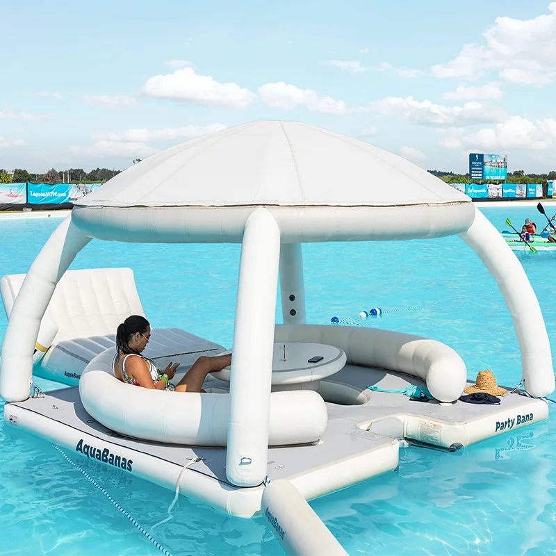 Portable Float Floating Island Pool Water Equipment Inflatable Floating ...