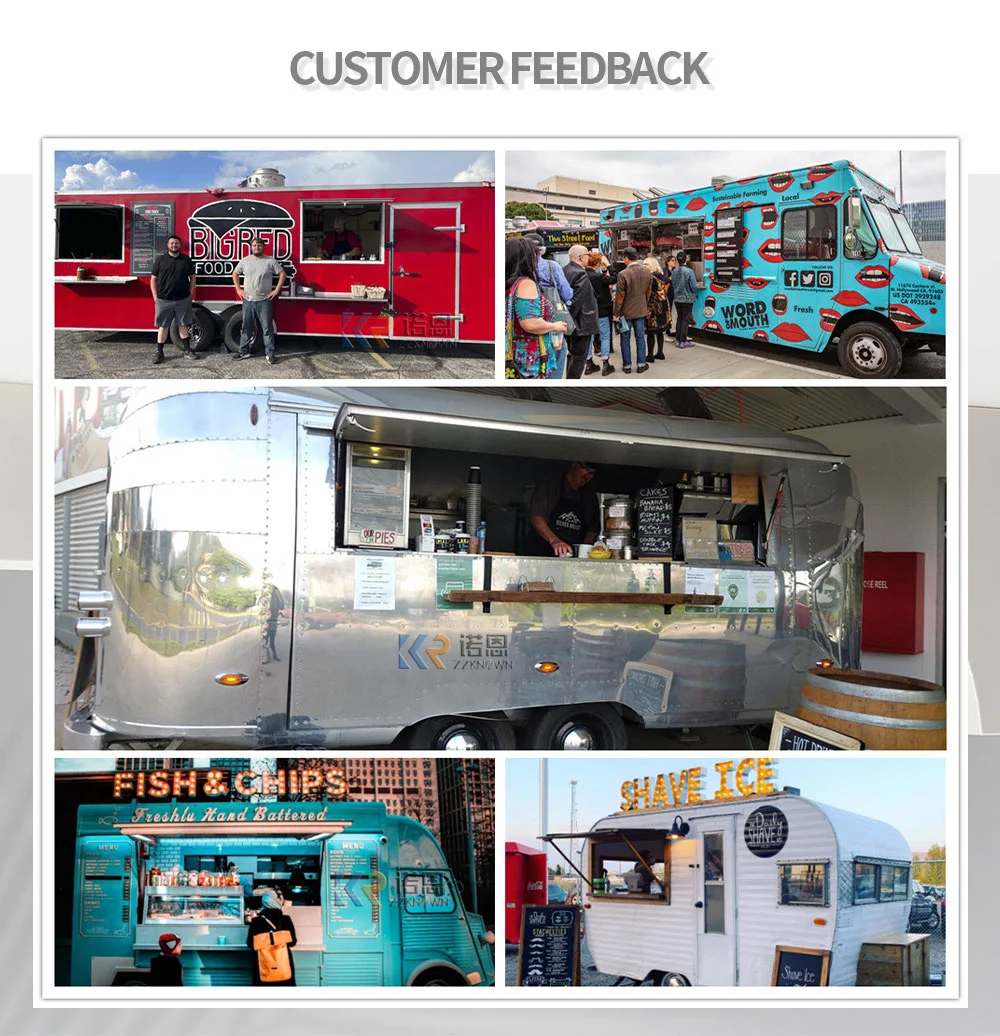 Electric Food Truck With Dot Vin Mobile Outdoor Fast Food Carts