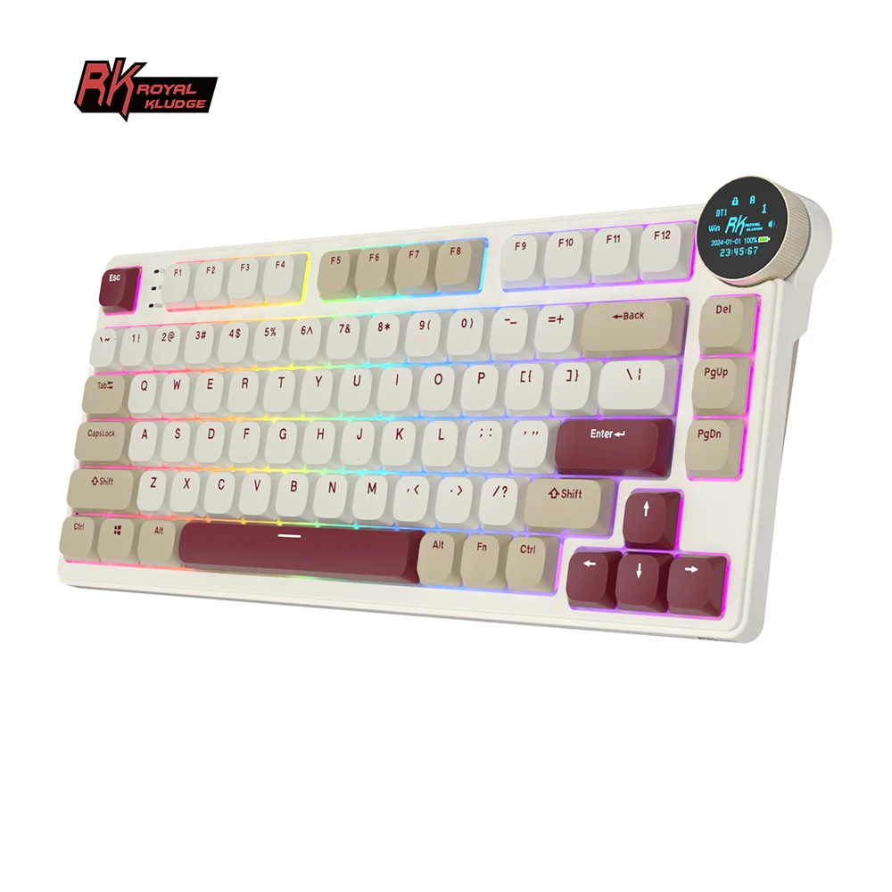 Royal Kludge RK N80 Low Profile Wireless Mechanical Keyboard - 80