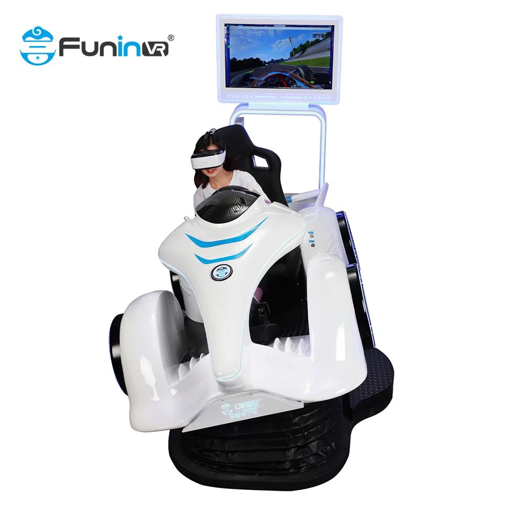 Two Player VR Karting Racing Virtual Reality Game for Kids in Game Center