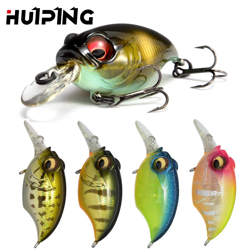 42mm 8g Floating Fishing Lures Swimbait Crank Bait Fish Tackle Sea Bass  Lures Wiggle Wart Crankbait
