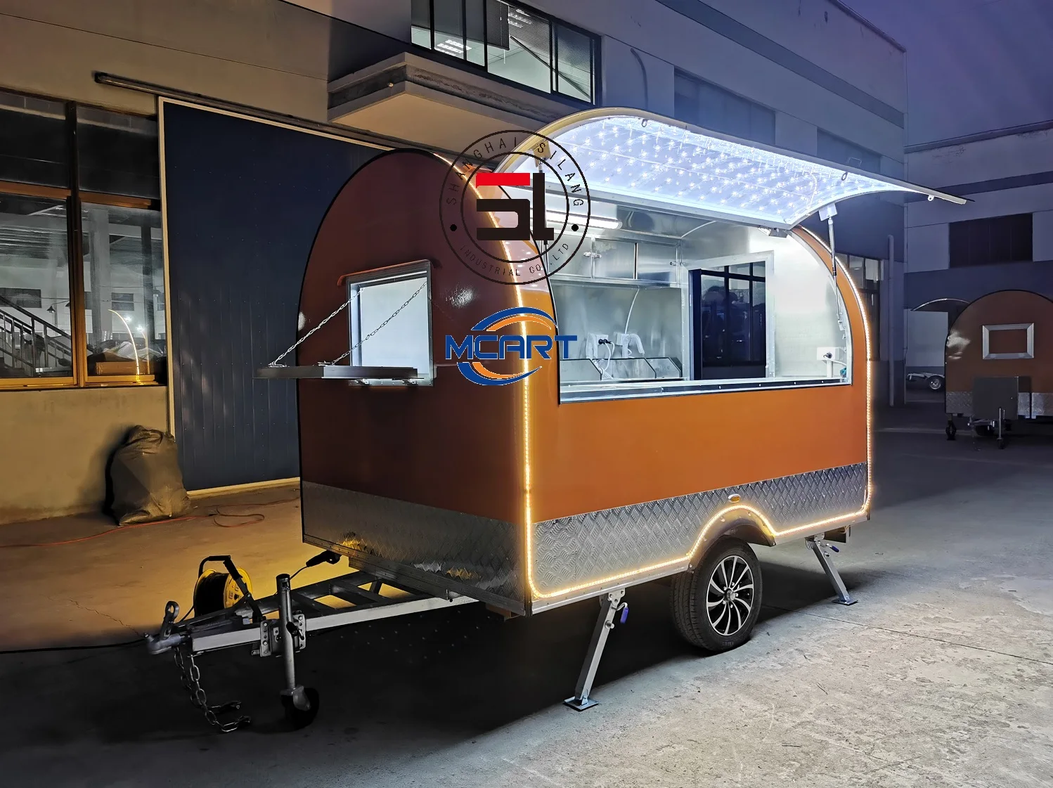 Fully featured street franchise Waffle Ice Cream Burger mobile food truck manufacture