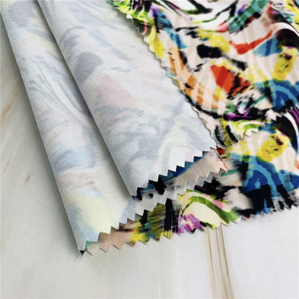 
 Йога ткань, 4-слойная трикотажная ткань на основе лайкры, с принтом на заказ  