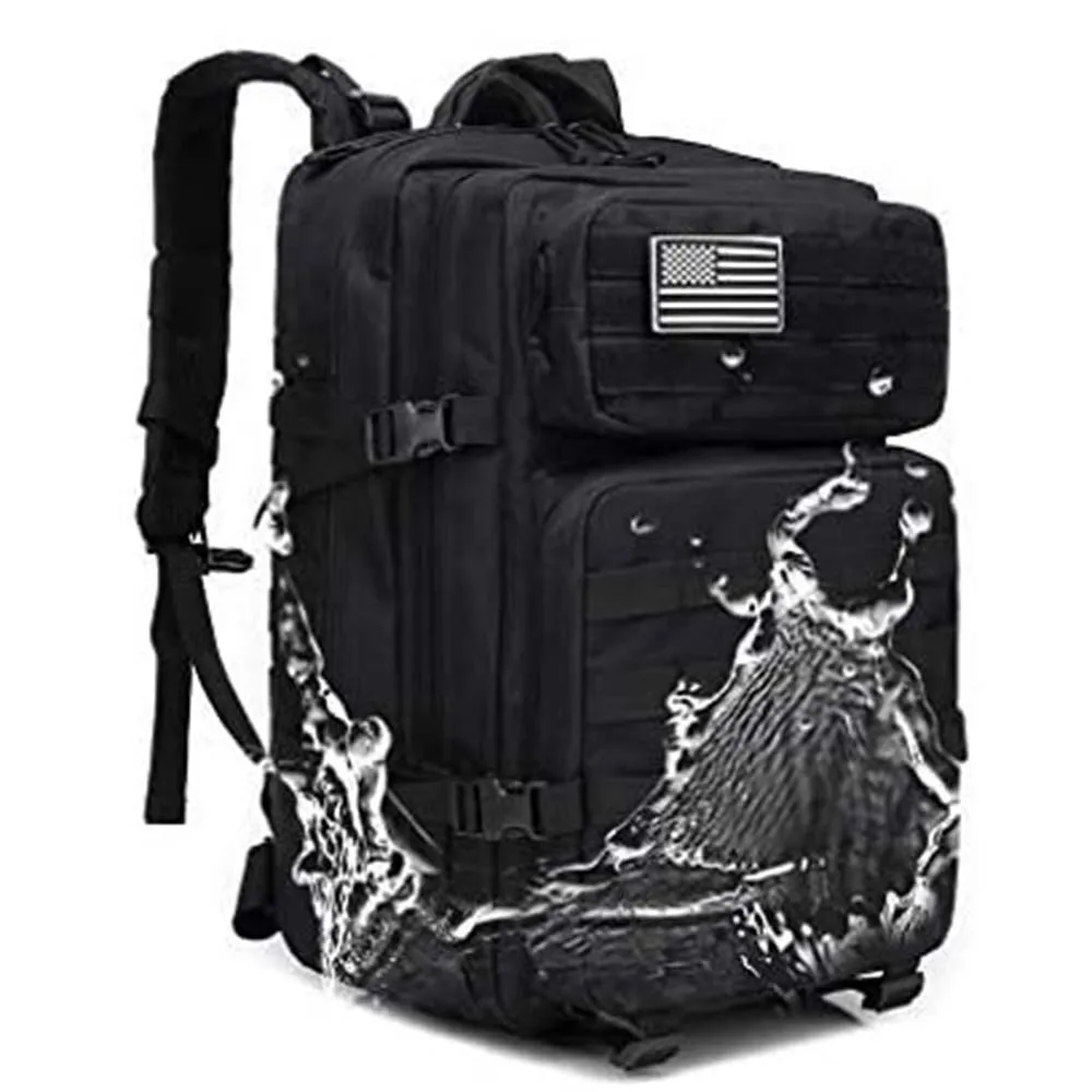 FREE SAMPLE Assault Backpack Men's Backpack Waterproof 4 Compartment Multi Pocket Hiking Camping Bag