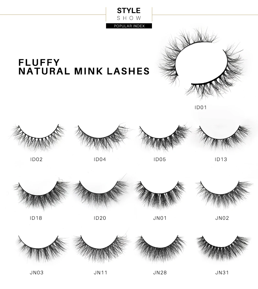 Worldbeauty Private Label 20mm 5d Natural Fluffy Vegan Fake Full Strip