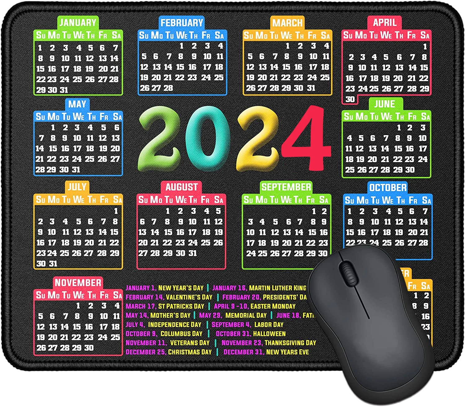 Factory Free Design Custom Calendar Mouse Pad Calendar Desk Pad Mouse Mat XXL Cheap Advertising Mouse Pad Gift Mat