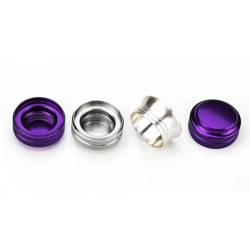 Оптовые продажи от производителя, изготовленным на заказ логосом Высокое качество зарядное устройство для авто с контрастным алюминиевым ободком сплав 63 мм/55 мм/50 мм 4 слоя травы измельчитель табака