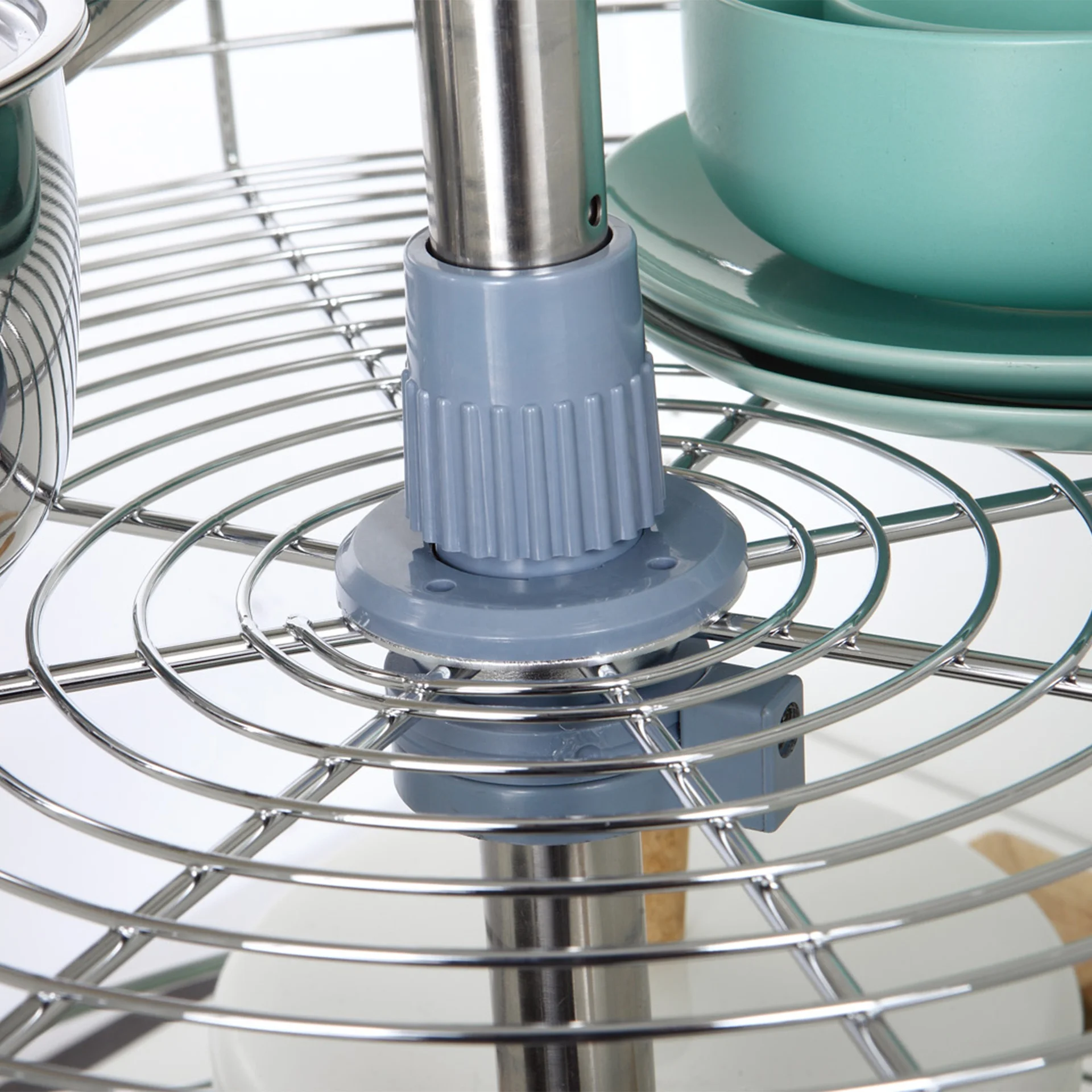 Revolutionary 360 Degree Lazy Susan Magic Corner Kitchen Storage Basket