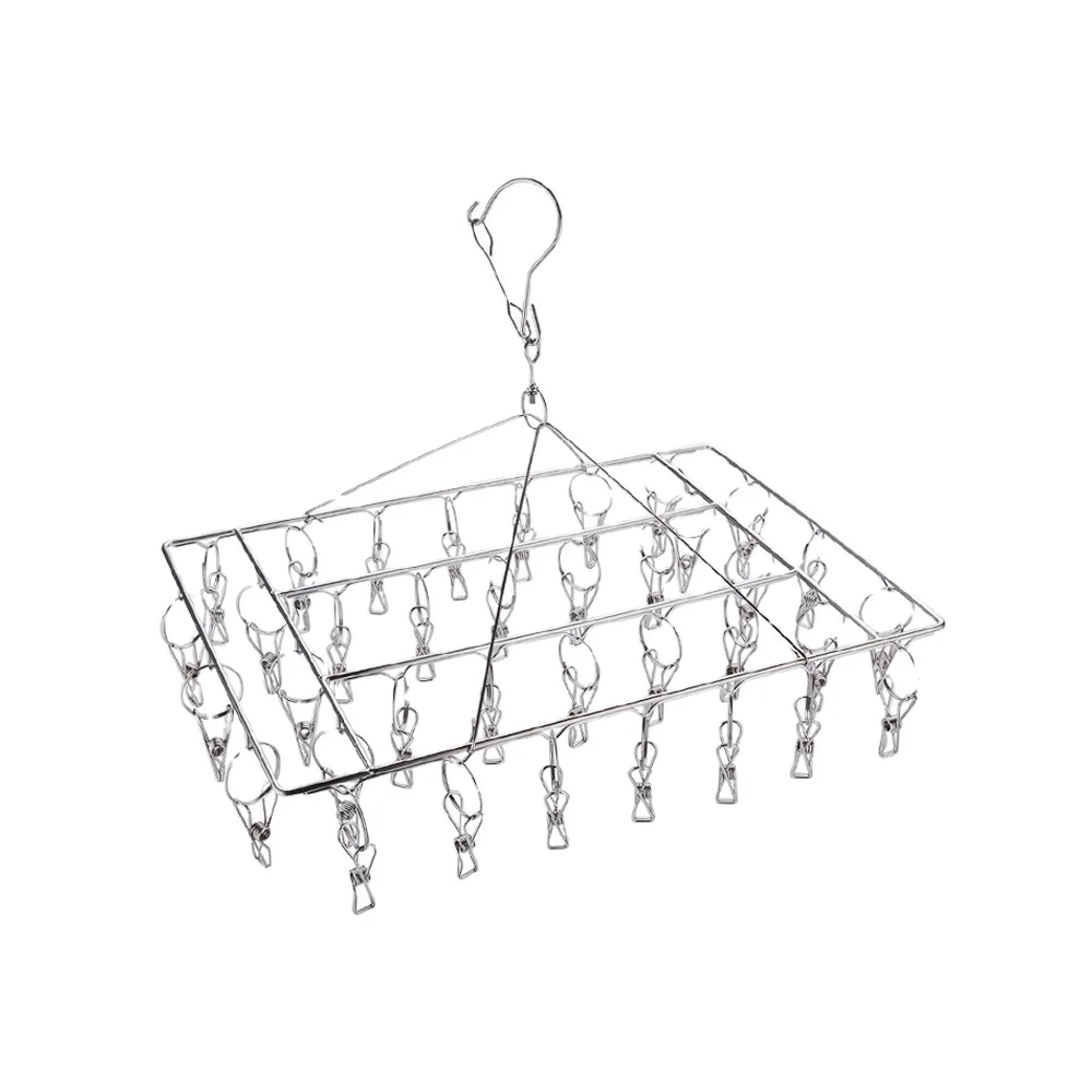 Многофункциональная вешалка для одежды, сменная разборка, прищепки из нержавеющей стали, вешалка, сушилка