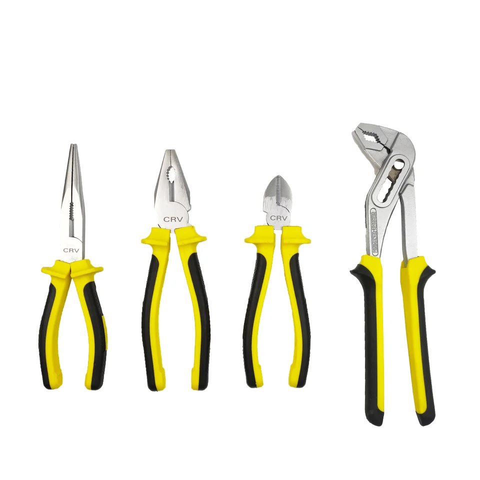Multifunctional Hand Tool Kits Forged Pliers Hex Key Wrench Sockets Durable CR-V Cabinet OEM Customizable Pruning Combinations