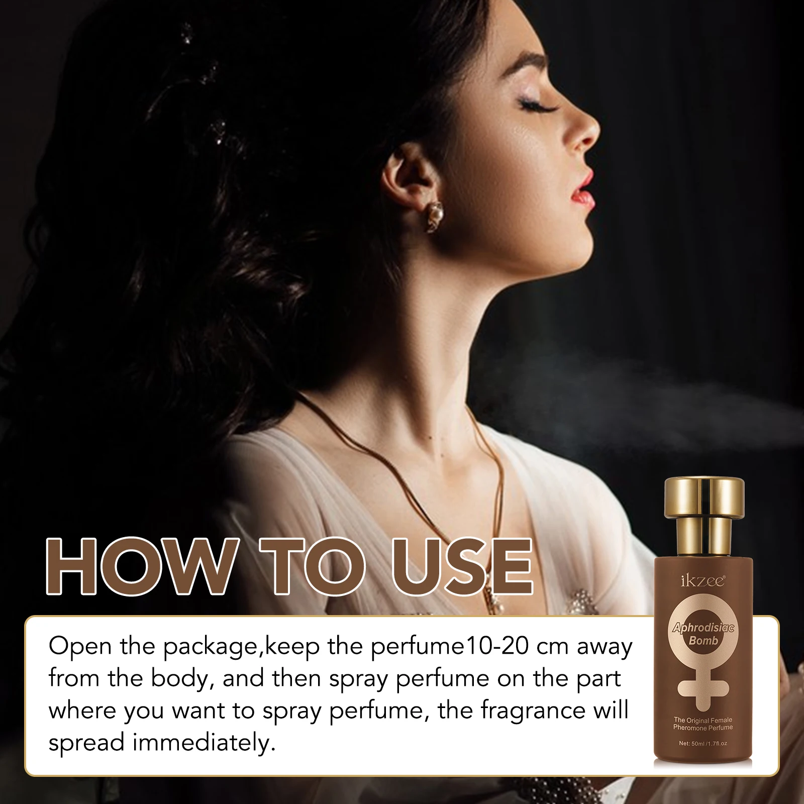 50ml Oem Lasting Long Body Spray Attract Aphrodisiac Bomb Pure Instinct