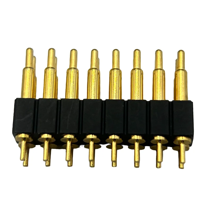 Spring Pogo Pin 2A Rated Current Female Spring Gold-Plated Brass Contact Double Head Type Single Pin PCB Cable Connector
